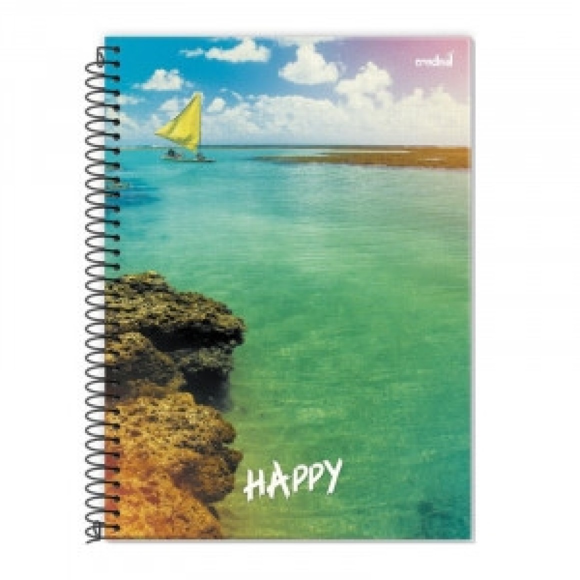 CADERNO HAPPY ESPIRAL 96FLS CREDEAL